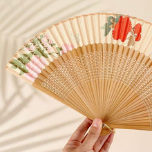 Load image into Gallery viewer, Traditional Bamboo Folding Fan