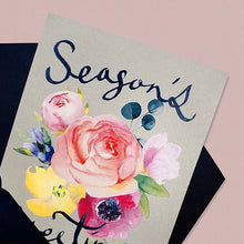 Load image into Gallery viewer, Floral Season&#39;s Greetings Card