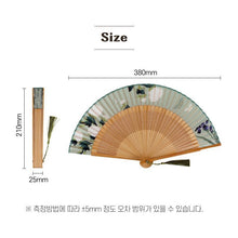 Load image into Gallery viewer, Traditional Bamboo Folding Fan