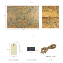 Load image into Gallery viewer, Wrapping Paper Set Series 2 - Map