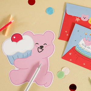 Jelly Bear - Shape Letter - 01 Birthday