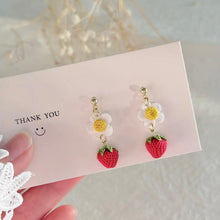 Load image into Gallery viewer, LingStudio - Red Strawberry Earrings