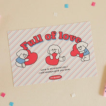 Load image into Gallery viewer, My Buddy Illustration Postcard - Full of Love