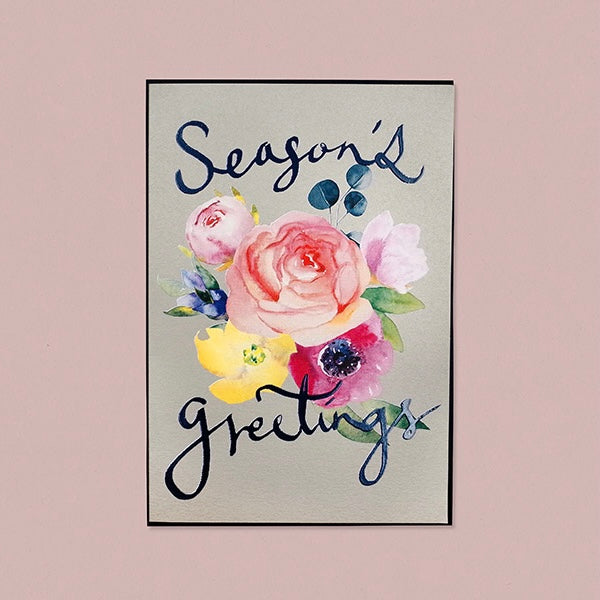 Floral Season's Greetings Card