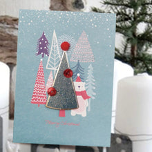 Load image into Gallery viewer, Forest Bear Christmas Card