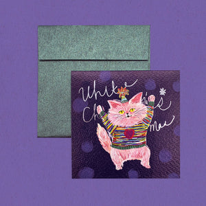Holy Meow - Greeting Card