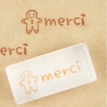 Load image into Gallery viewer, Merci Gingerbread Man Crystal Mini Stamp