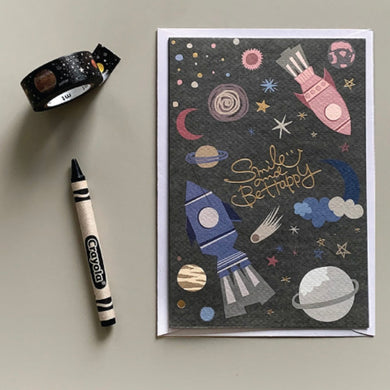 Spaceship - Greeting Card