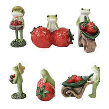 Load image into Gallery viewer, Strawberry Frog Miniature Figurines