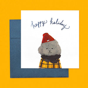 Holiday Poodle Card