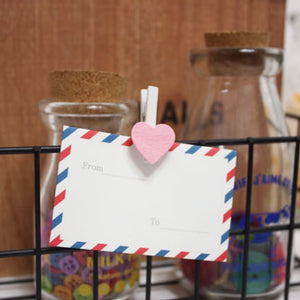 Wooden Clothespins - Hearts