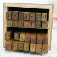 Load image into Gallery viewer, Neat Writing Lower Case Alphabet Stamp Set