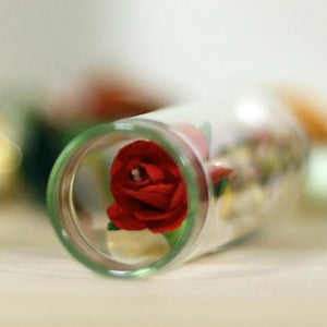 Rose Terrarium Bottle Letter