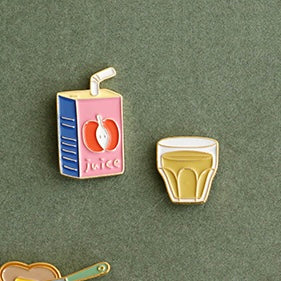 Enamel Pin Set - Apple Juice