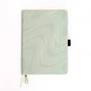 Swirl Dotted Notebook with Colored Edge - AmandaRachLee