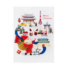 Load image into Gallery viewer, Santa Village Christmas Card