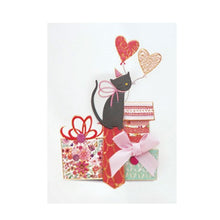 Load image into Gallery viewer, Gift Box Cat - Greeting Card