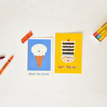 Load image into Gallery viewer, Let&#39;s Party Cake - Greeting Card
