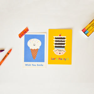 Let's Party Cake - Greeting Card