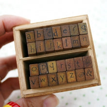 Load image into Gallery viewer, Neat Writing Lower Case Alphabet Stamp Set