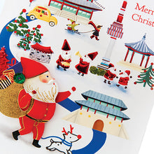 Load image into Gallery viewer, Santa Village - Christmas Card