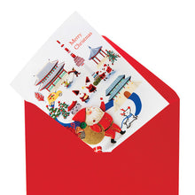 Load image into Gallery viewer, Santa Village - Christmas Card