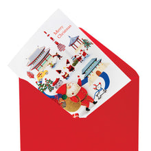 Load image into Gallery viewer, Santa Village Christmas Card
