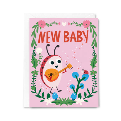 New Baby Ladybug - Greeting Card