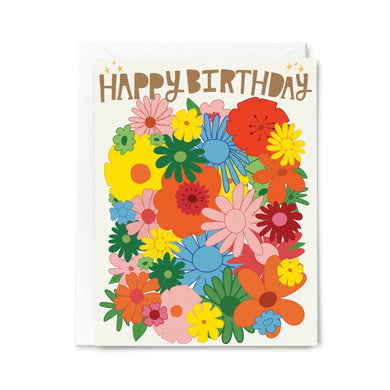Happy Birthday Floral Beauty - Greeting Card