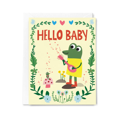 New Baby Frog - Greeting Card