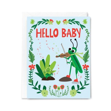 New Baby Cricket - Greeting Card