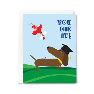 Congratulations Dog You Did It - Greeting Card