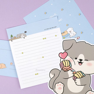E-Rinubgae Puppy Stationery Set