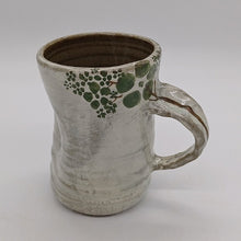 Load image into Gallery viewer, White Buncheong - Large - Handle Green Tree Ceramic Mug