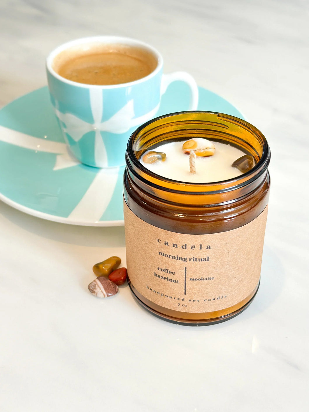 Morning Ritual Crystal Candle