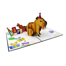 Load image into Gallery viewer, Capybara Birthday - Pop Up Card