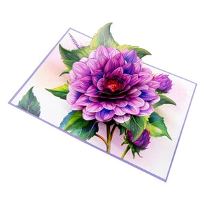 Purple Larkspur - Pop Up Card