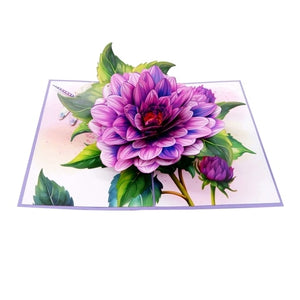 Purple Larkspur - Pop Up Card