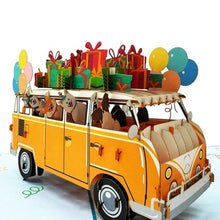 Load image into Gallery viewer, Birthday Puppy Van - Pop Up Card