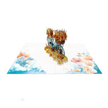 Load image into Gallery viewer, Floral Bike - Pop Up Card