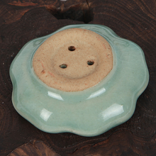 Load image into Gallery viewer, Celadon Lotus Incense Holder