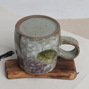 Buncheong Hydrangea Ceramic Mug