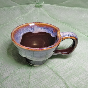 Tri-Colour Glazed Espresso Cup