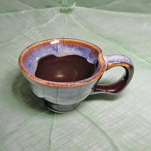 Tri-Colour Glazed Espresso Cup