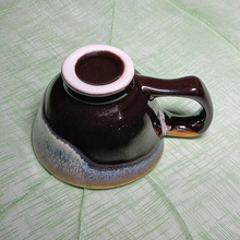Load image into Gallery viewer, Tri-Colour Glazed Espresso Cup