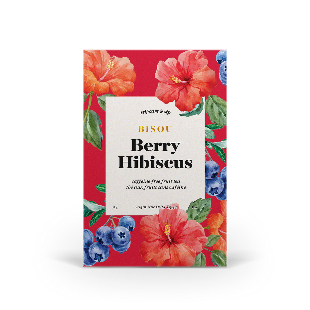 Berry Hibiscus - Caffeine Free Fruit Tea - Bisou Bar