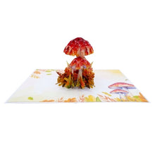 Load image into Gallery viewer, Mushroom and Snail - Pop Up Card