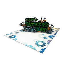 Load image into Gallery viewer, Happy Father&#39;s Day Gears - Pop Up Card