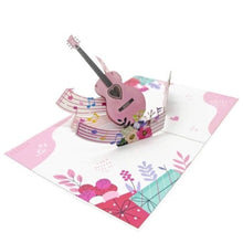 Load image into Gallery viewer, Pink Guitar - Pop Up Card
