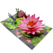 Load image into Gallery viewer, Pink Water Lily - Pop Up Card